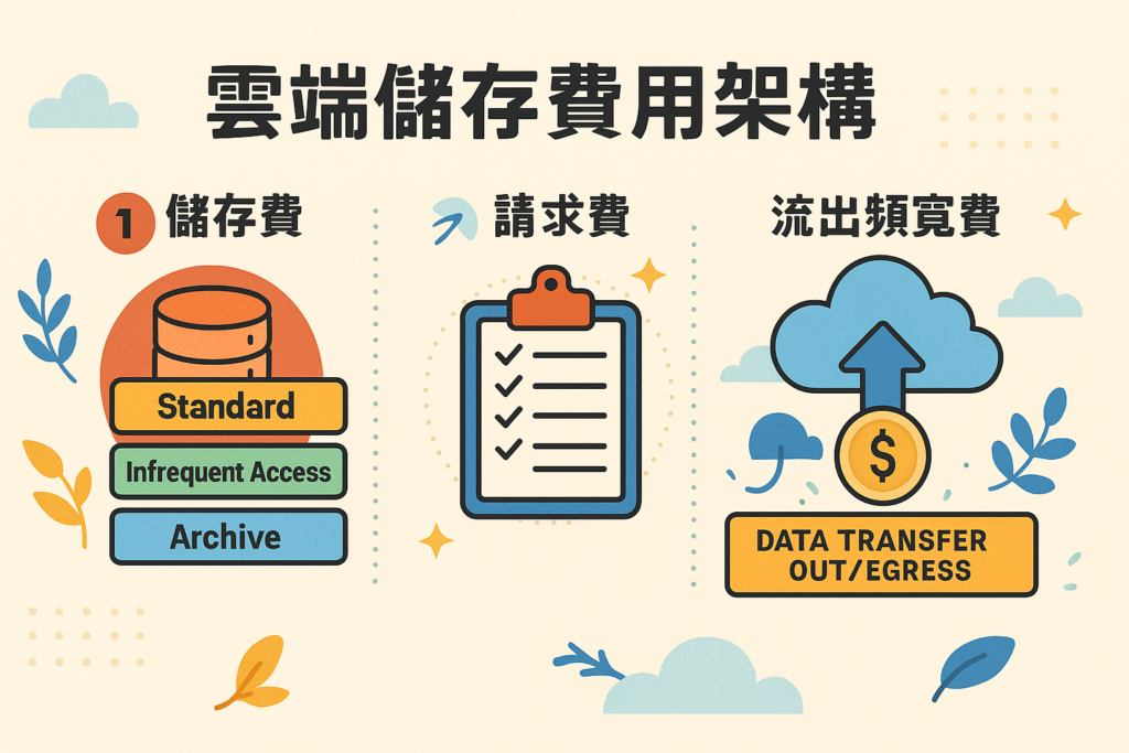 雲端儲存費用架構