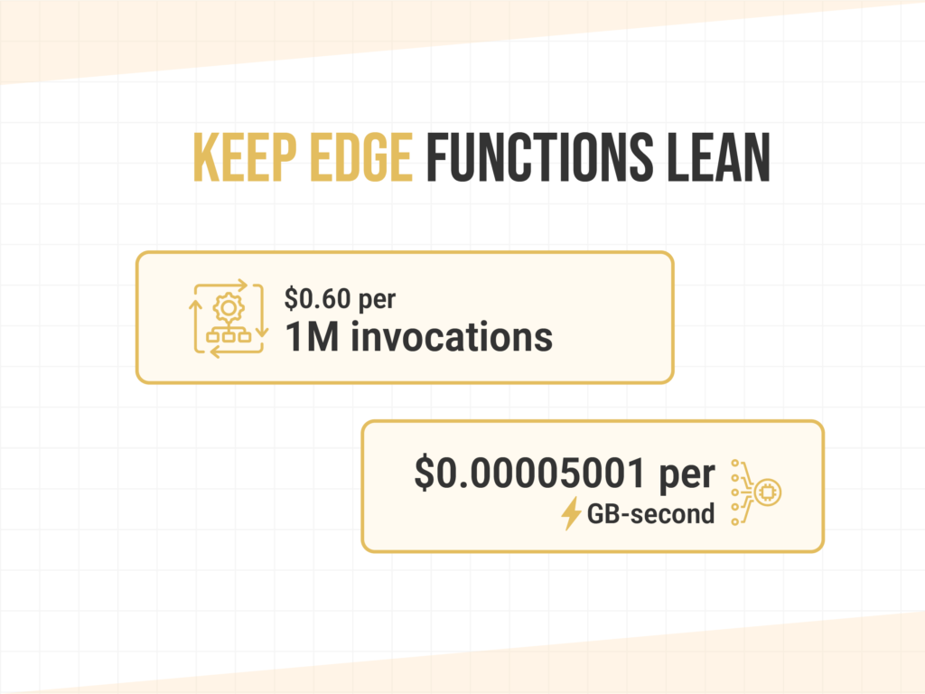 Use Lambda Edge 