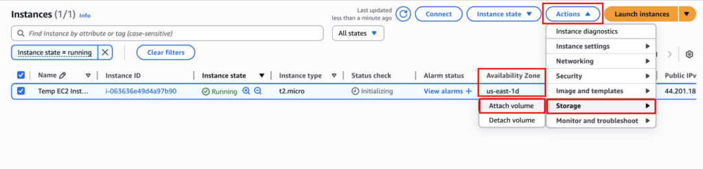 How to Change EC2 Key Pair Practical Guide elite cloud_009 | Elite Cloud Reattaching EBS Volume to helper EC2 instance