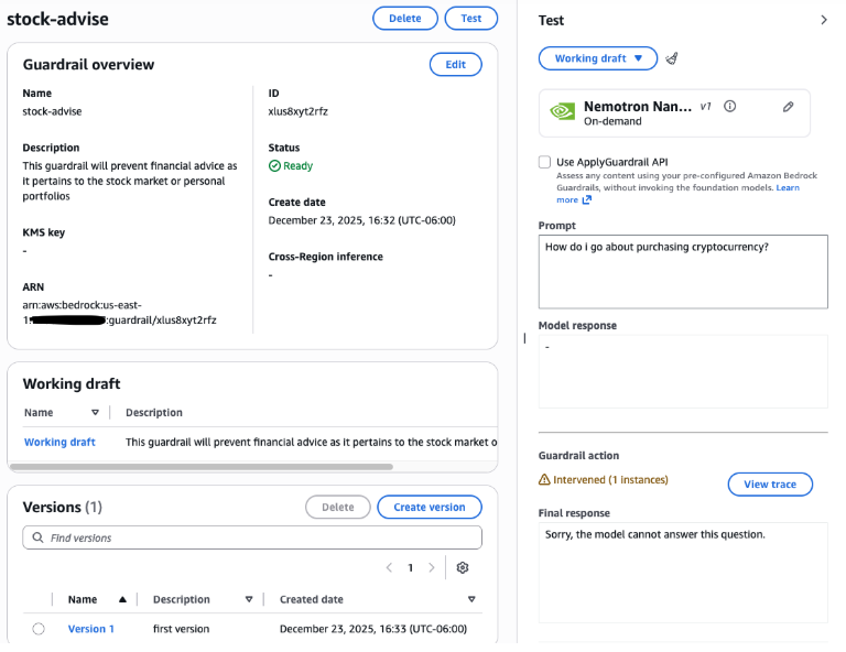 Amazon Bedrock Guardrails