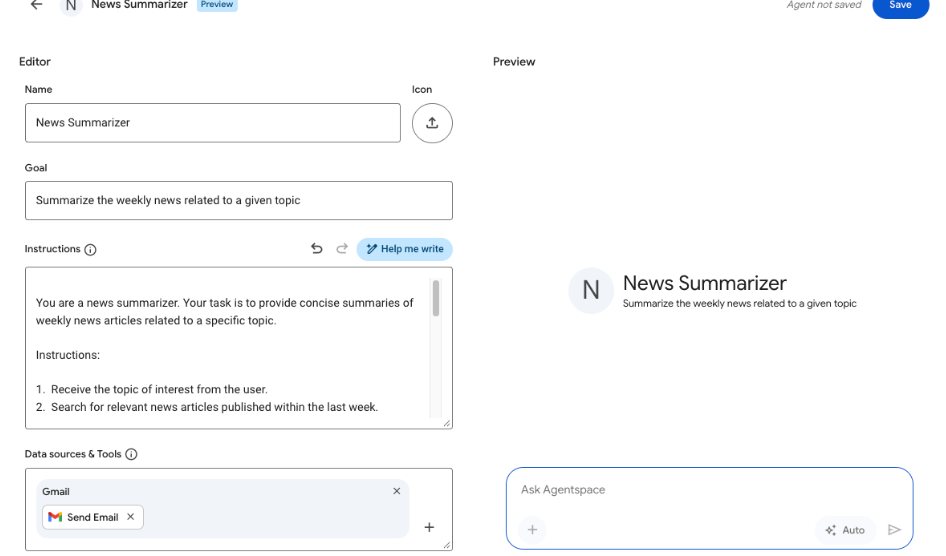 Agent Designer　來源：Google Cloud