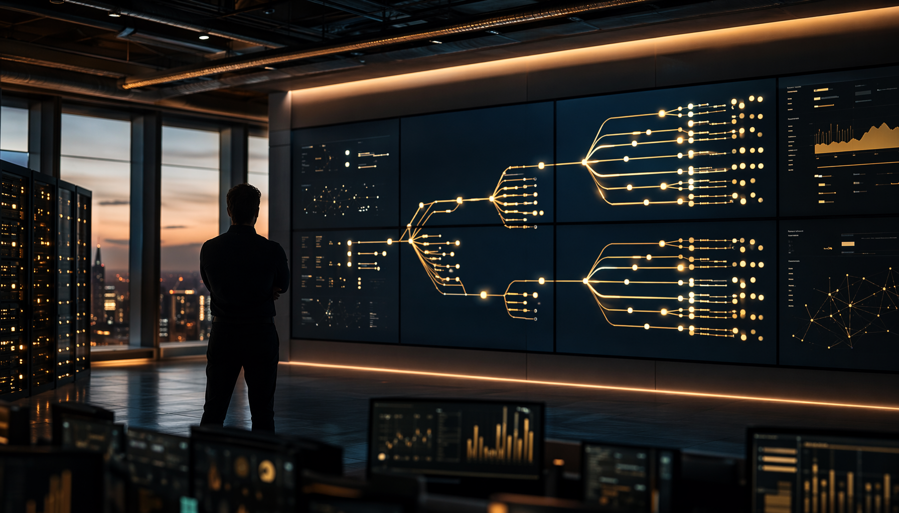 AI 任務分層路由架構示意