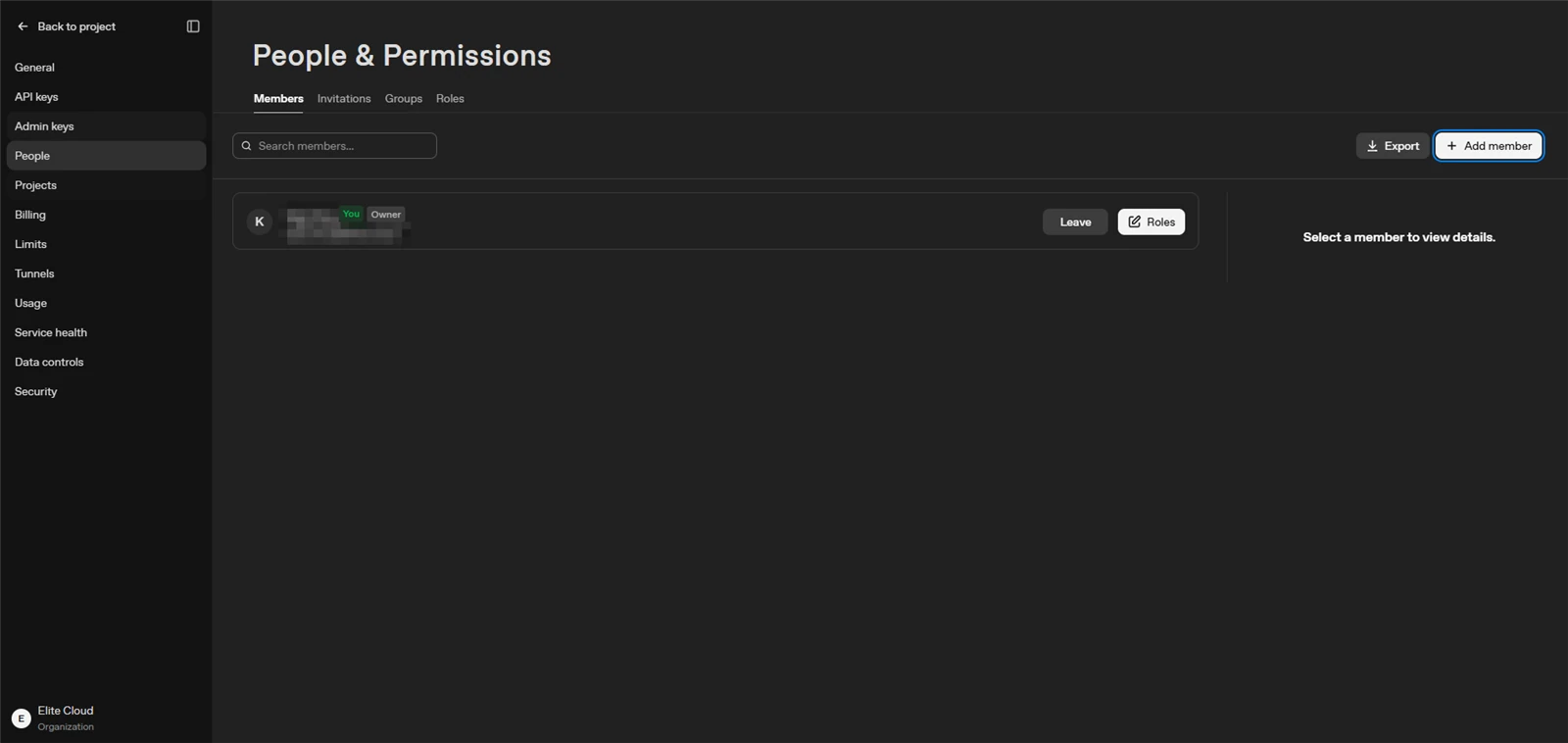 OpenAI 平台 People 與 Permissions 頁面:組織成員列表與 Owner 角色